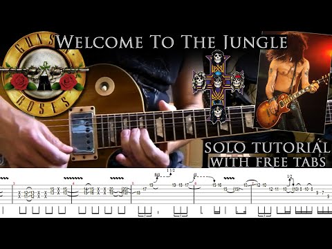 Guns N' Roses - Welcome To The Jungle 1St Guitar Solo Lesson