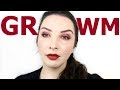 GRWM - burgundy monochromatic look