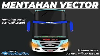 Mentahan vector bus Widji Lestari & Polosan vector All New Infinity Trisakti