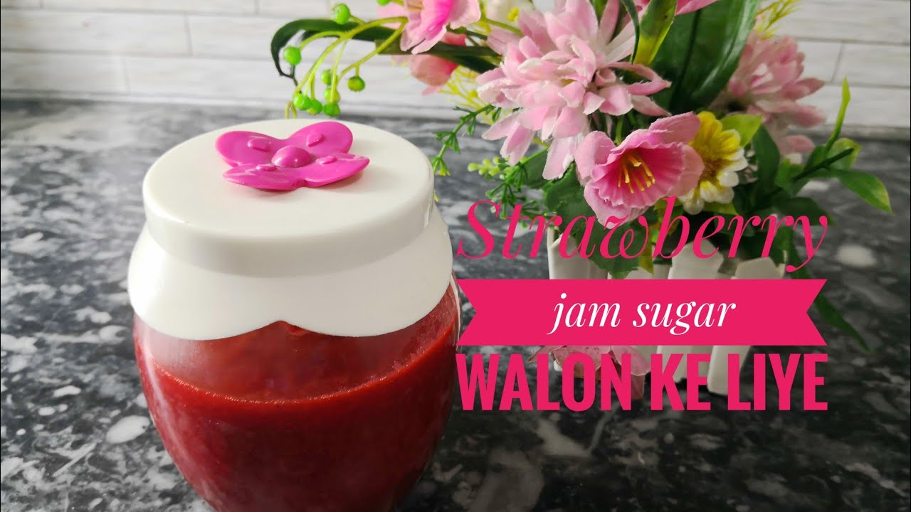 How to make Strawberry jam sugar free for sugar patient very easy and
