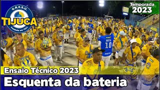 Unidos Da Tijuca 2023 Esquenta Da Bateria No Setor 1 - Ensaio Técnico Samba Ao Vivo -