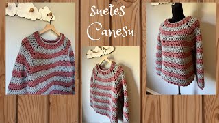 SUETER CANESU MUY RAPIDO #crochetfácil