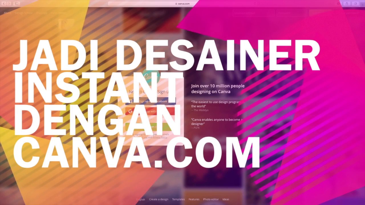 Cara desain  grafis  gratis dengan canva  com YouTube