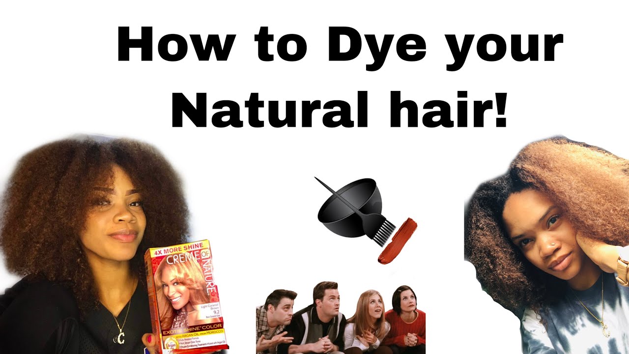 How To: Dye Natural Hair at home using Creme of Nature Hair Dye! Light