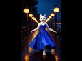 😻 Unreal Beauty! White Cat Girl Dancing in Red Pencil Dress (4K Veo3) #cat #catvideos #ai#shorts