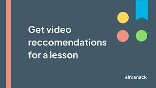Get video recommendations for lessons (2026)