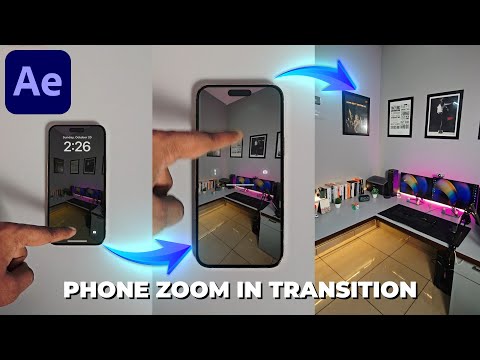 Zoom Though Phone Screen Transition in After Effects - After Effects Tutorial | No Plugins