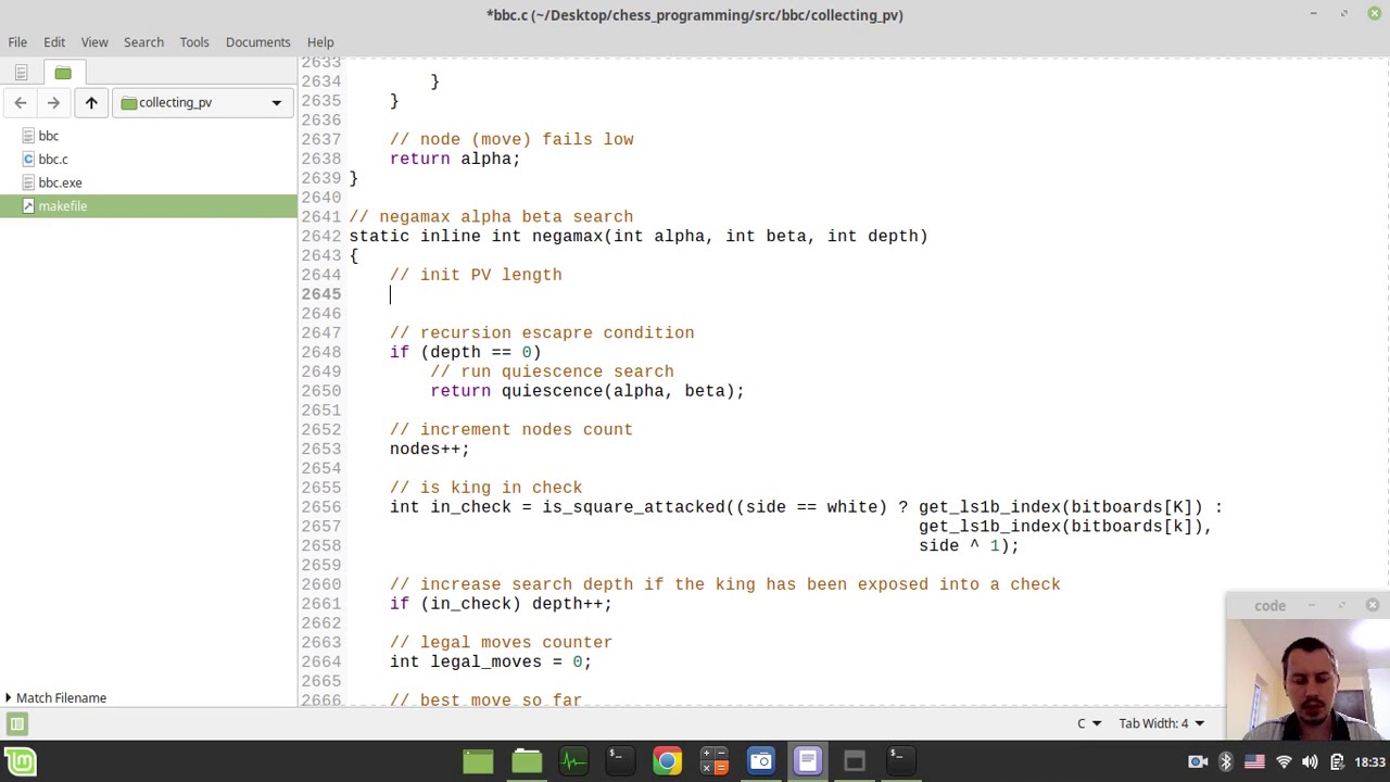 Bitboard CHESS ENGINE in C: collecting PV (Principle Variation) from ...