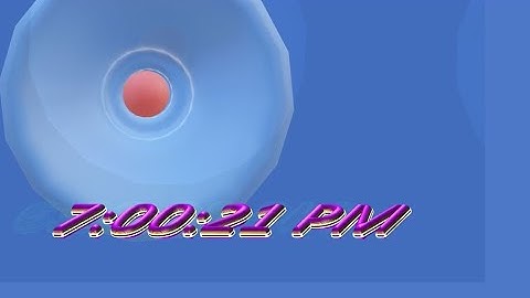 MatsClock 260109 - Free 3D PowerPoint Digital Clock PPT Timer Lamp Shade