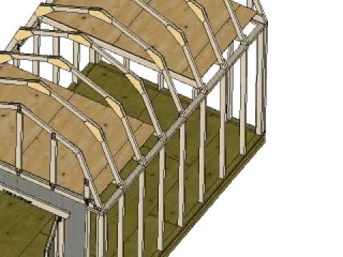 10x16 Barn Shed Construction Secquence - YouTube