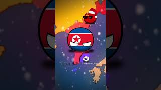 Korean War In 22 Seconds | Collab With @Zaporosh_Mapper | #Country #Countryballs #History