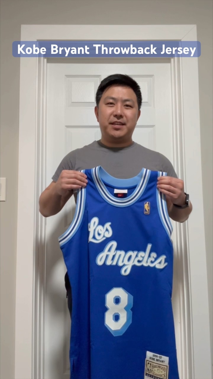 kobe bryant blue throwback jersey
