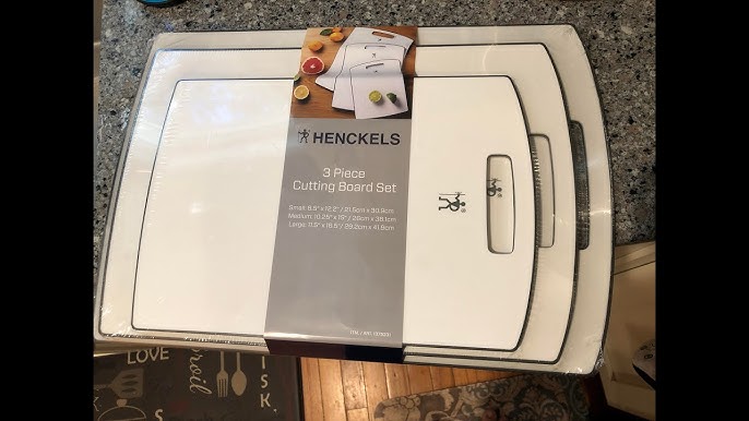 HENCKELS Cutting Board Set, 3pc, Grey
