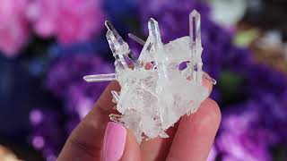 393072534300 Superb Gem Water Clear Optical Needle Quartz Starburst From Santander Colombia