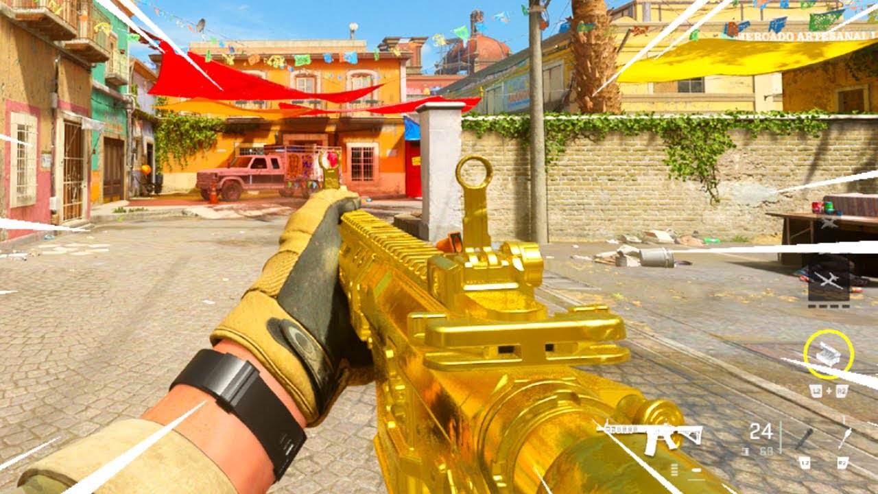 Gold M4 Rushing In Search and Destroy! Call of Duty: Modern Warfare 2 Multiplayer Gameplay - MW2 SnD