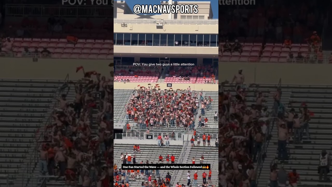 One Fan Started the Wave — and the Whole Section Followed 🙌🔥