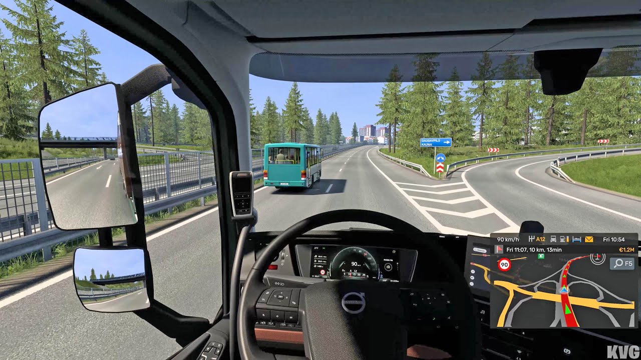 Euro Truck Simulator 2 - Rēzekne to Riga - Beyond the Baltic Sea Gameplay (PC UHD) [4K60FPS]