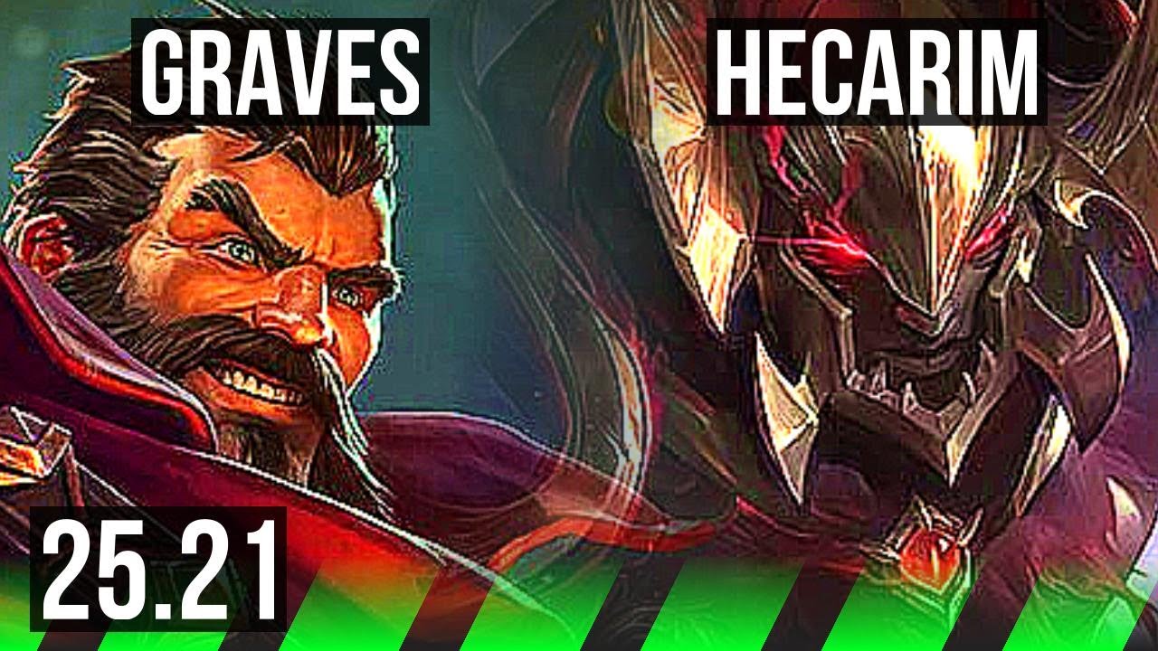 GRAVES vs HECARIM (JGL) | 14/1/5, Legendary | EUW Grandmaster | 25.21