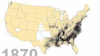 African-Americans by county, 1860-1990