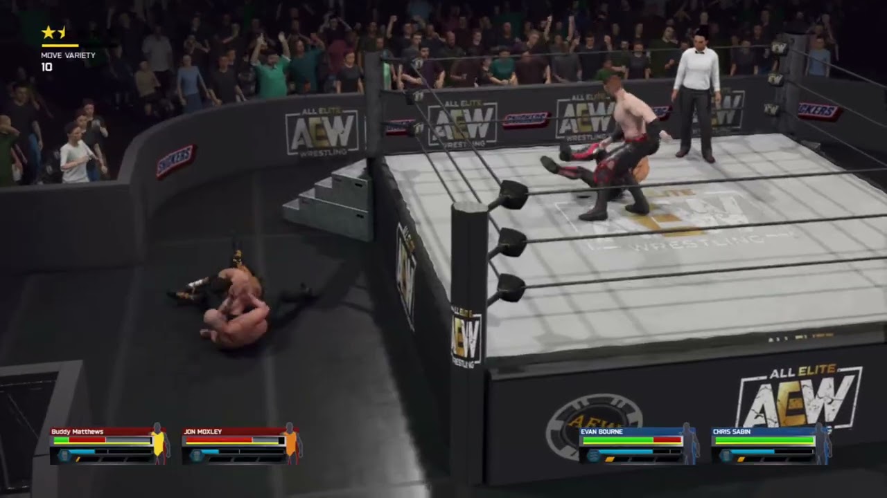 All Elite Wrestling 1 - JON MOXLEY & BUDDY MATTHEWS vs CHRIS SABIN & EVAN BOURNE