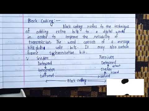 Block coding, Hamming code and Linear code | Lec-11