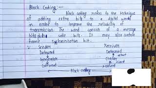 Block coding, Hamming code and Linear code | Lec-11