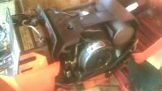 Cold start Case 444 garden tractor