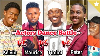 Who Wins The Dance? Nollywood Actors Kelvin Ezike, Peter Komba, Maurice Sam & Timini Tiktok Battle