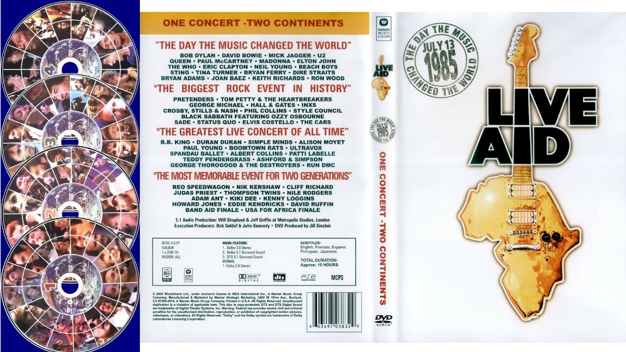 Subir y bajar Sentirse mal duda Live Aid - Music DVD Box Set Collection - The Best Concert of All Times -  YouTube