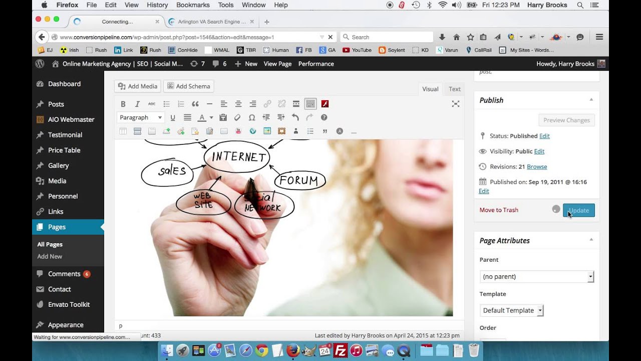 WordPress Tutorial for Pages and Posts
