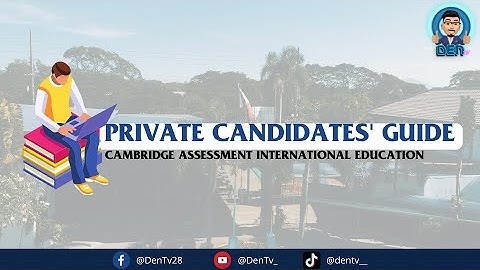 WIS CAIE PRIVATE CANDIDATES GUIDES