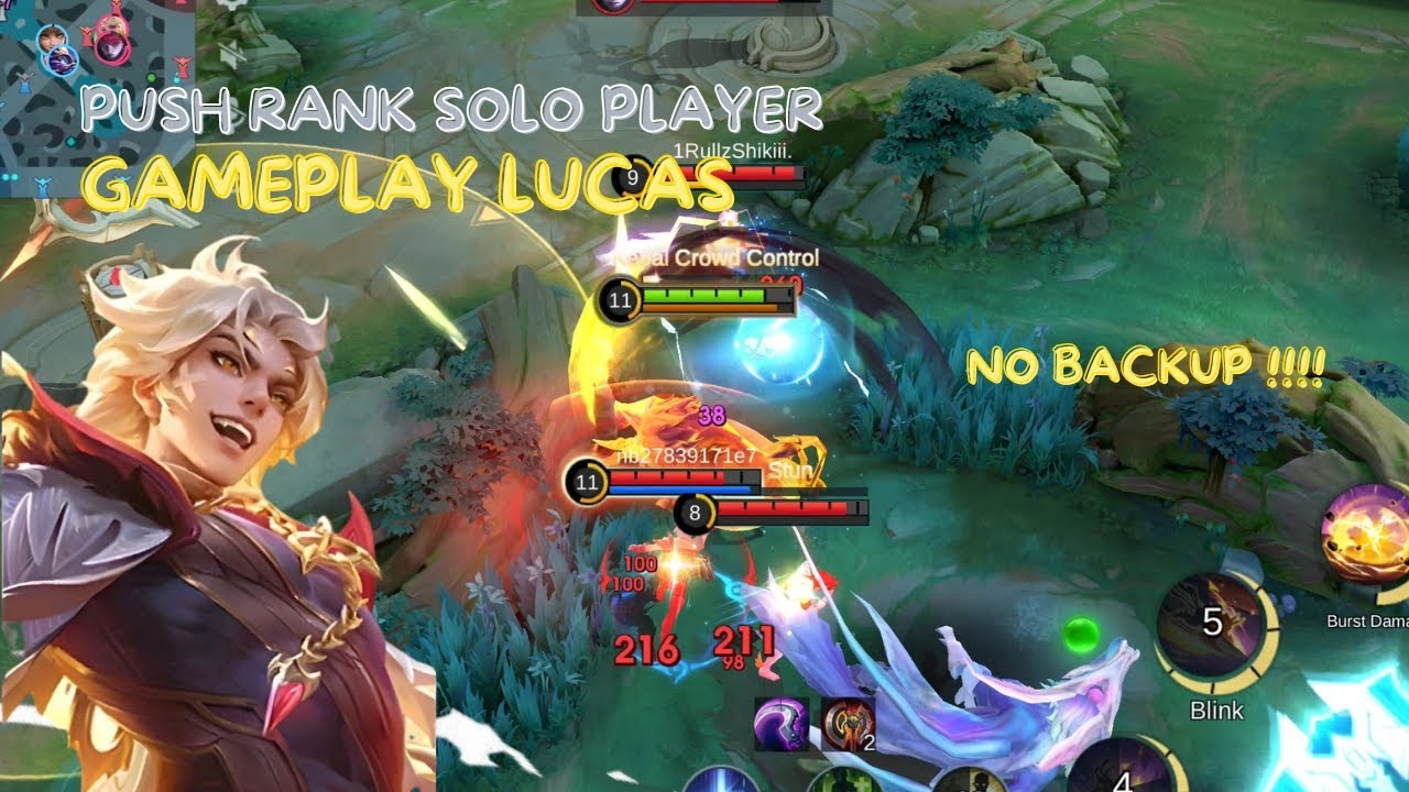 Push Rank Solo Pakai Lucas, Main Sendiri Tanpa Backup 😤🔥