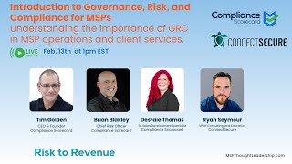 Introduction to Governance, Risk, and Compliance for MSPs
