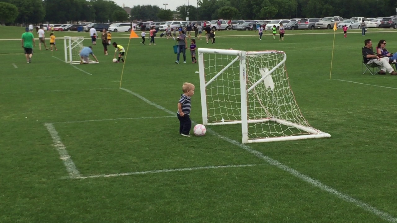 Toddler Practices Soccer Goal Celebrations YouTube
