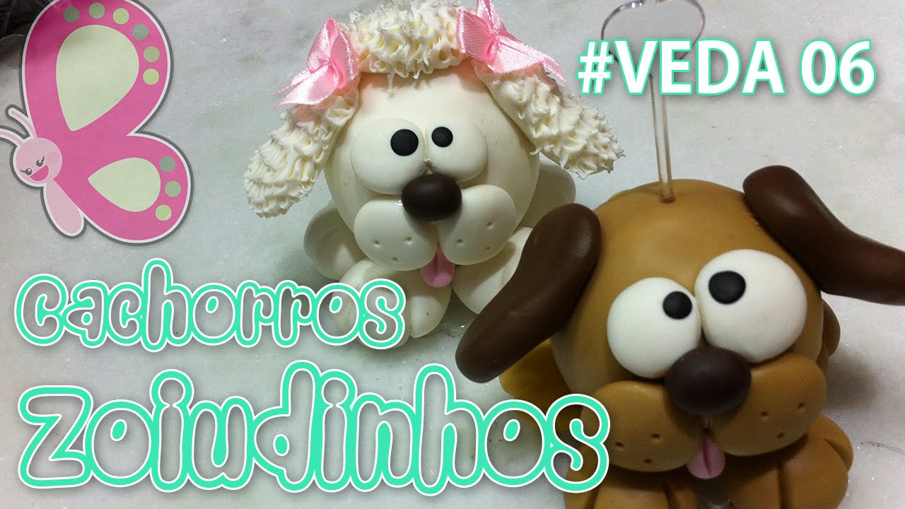 Cachorros Zoiudinhos - Porta recado em Biscuit - Sah Passa o Passo 