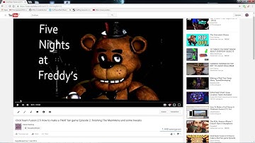 Fnaf game making tutorial Update -- Click team fusion