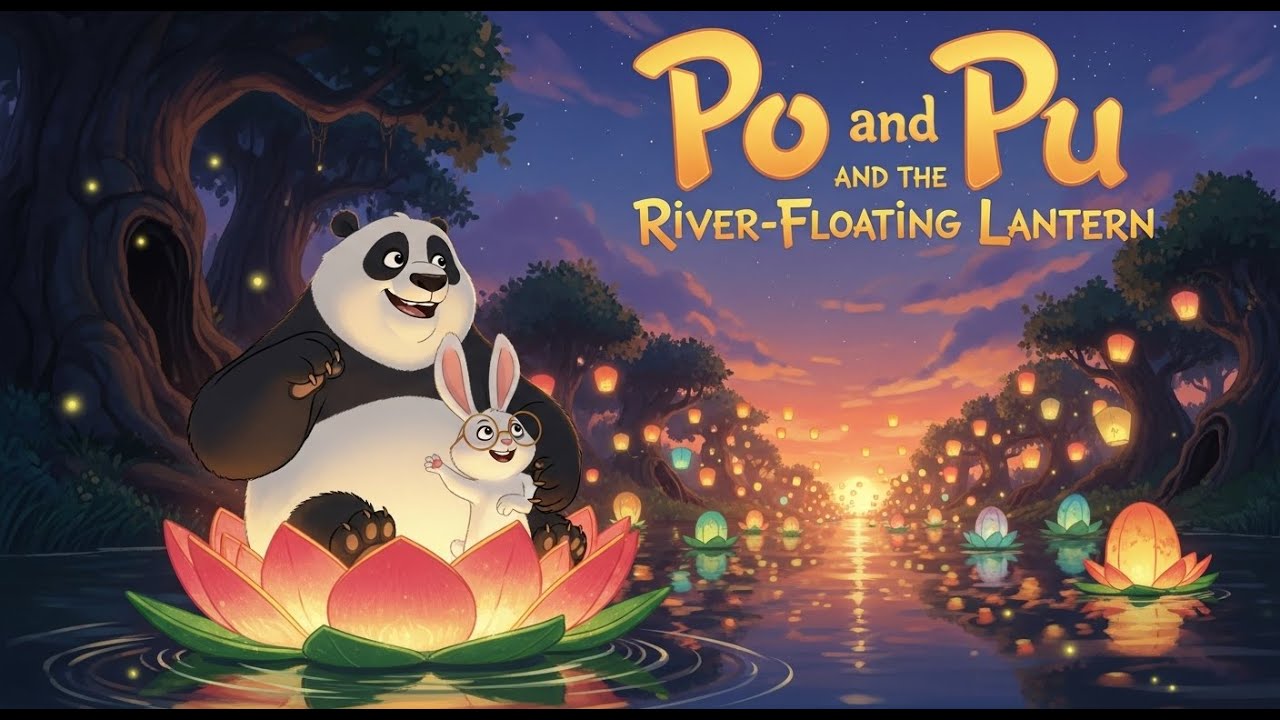 PANDA & ROLLY Adventures #40 | Po and Pu and the River-Floating Lantern