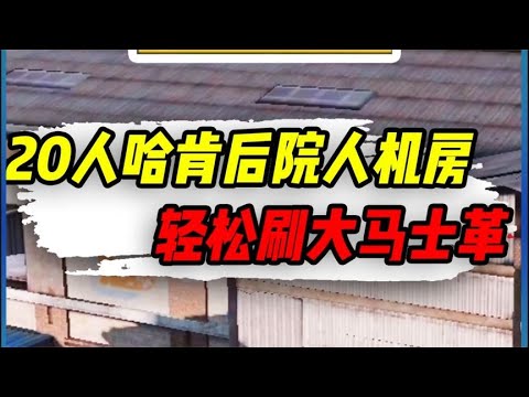 【使命召唤手游】20人哈肯后院人机房，速刷金皮大马士革！#小极地游戏解说