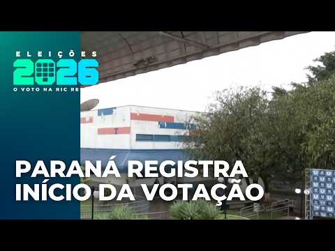 Paraná records calm activity at the start of voting