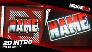 (INTRO #10) Amazing Red Upbeat Chill Intro Template | chilly 2D!
