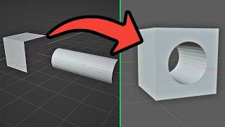 Blender Boolean modifier Tutorial (how to cut holes)