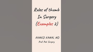 Rules of thumb .. Examples 2