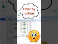 Filter by Colour in Google Sheets 😍 | Secret Office Trick #shorts #trending #trandingshorts #trend