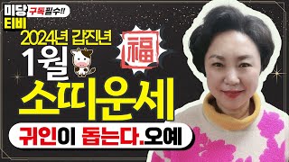 2024년 소띠 1월운세, (28세, 40세, 52세, 64세, 76세), 금전운, 문서운, 직업운, 애정운…