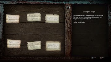 NOTICES: Leaving the Village (Witcher 3 In-Game Lore Read Aloud)