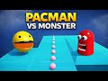 Pacman vs Monster – Who Will Win? 😨 3D Fun Gameplay