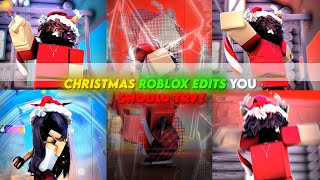 Christmas Roblox edits You SHOULD Try! ✨