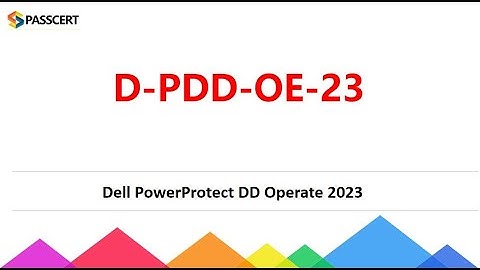 D-PDD-OE-23 Dell PowerProtect DD Operate 2023 Exam Dumps