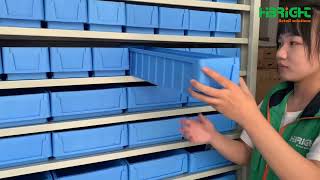 Warehouse Stackable Plastic Storage Bin，whatsapp:8613962299786