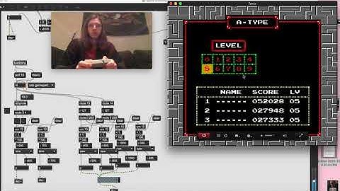 NES Tetris max msp system demo iteration 2